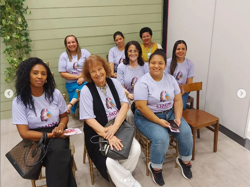 Ágatha participa do espaço da saúde da mulher no Shopping RioMar 