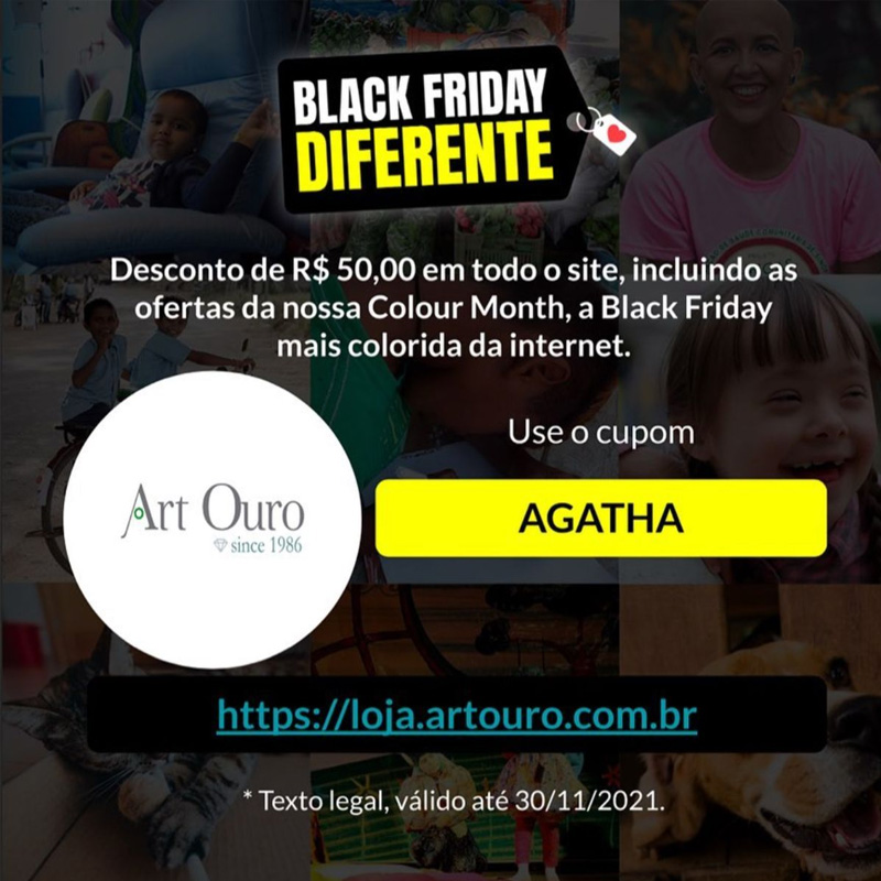 Black Friday Diferente + CUPOM SOLIDÁRIO